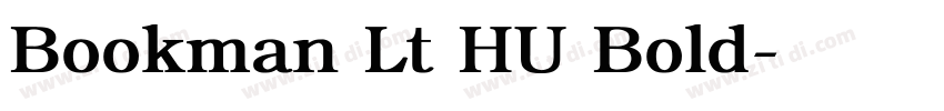 Bookman Lt HU Bold字体转换